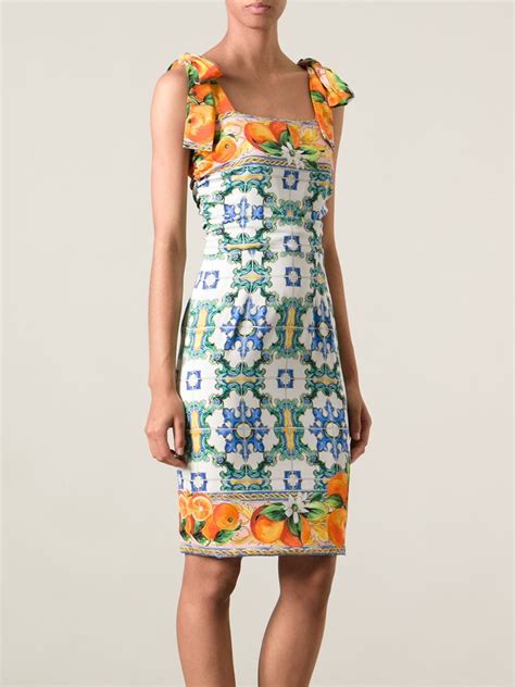 dolce and gabbana majolica dress dupe|dolce and gabbana print.